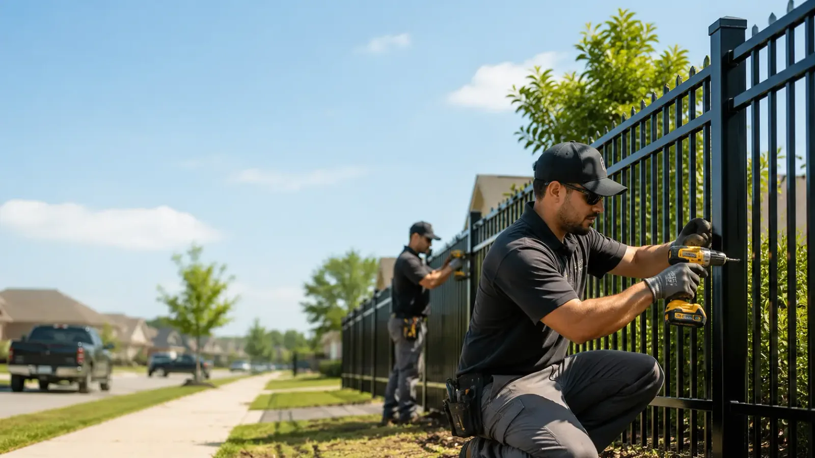 Metal Fence Installation in Climbing Hill, IA